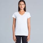 Wo's Bevel V Neck Tee (Clearance)